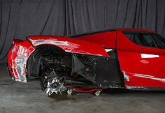Sudaužytas „Ferrari Enzo“
