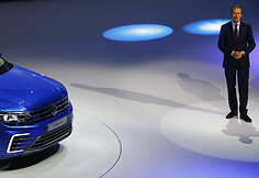 &bdquo;Volkswagen Tiguan&ldquo; pristatymas Frankfurto automobilių parodoje