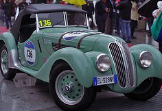 „Mille Miglia“ lenktynių akimirka