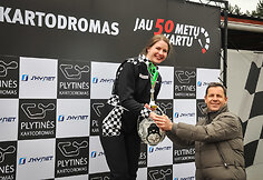 Plytinės kartodromo penkiasde&scaron;imtmečio proga surengtos kartų varžybos