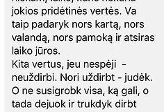Grigi&scaron;kių &Scaron;viesos gimnazijos direktorės bendravimas su mokytojais