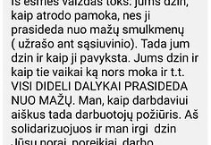 Grigi&scaron;kių &Scaron;viesos gimnazijos direktorės bendravimas su mokytojais