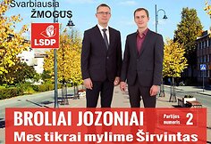 Broliai Jozoniai reklamuojasi &scaron;ūkiu su užuomina į M.Mikutavičiaus dainą