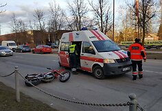 &Scaron;iauliuose sužalotas motociklininkas