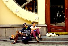 Beissoul ir Einiaus vie&scaron;nagės Gruzijoje akimirka