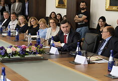 Pirmoji ponia Diana Nausėdienė dalyvauja konferencijoje „Lituanistika Sakartvele“