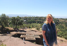 Lalibela. &Scaron;v.Jurgio monolitinė bažnyčia Etiopijoje
