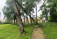 Viesulas nusiaubė Antanavo kaimą Kazlų Rūdos savivaldybėje