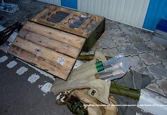 Ukrainos pasienio punktas &bdquo;Marinovka&ldquo; po mū&scaron;io su teroristais