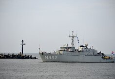 Sekmadienį į Klaipėdos uostą atplaukė Lietuvos karininko vadovaujamas NATO nuolatinės parengties prie&scaron;mininių laivų 1-os grupės junginys