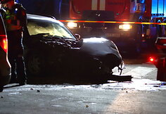 &Scaron;irvintose &bdquo;Audi&ldquo; taranavo policijos autobusiuką
