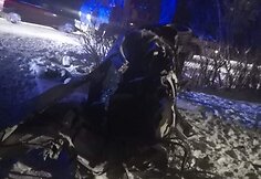 BMW avarija prie Kretingos