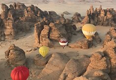 Oro balionų fiesta Saudo Arabijoje 