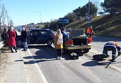 &Scaron;alia Gariūnų &ndash; trijų automobilių avarija