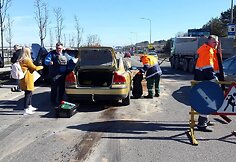&Scaron;alia Gariūnų &ndash; trijų automobilių avarija