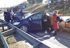 &Scaron;alia Gariūnų &ndash; trijų automobilių avarija