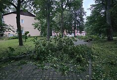 Šeštadienio audra nuniokojo Alantos miestelį Molėtų rajone