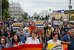 Kijeve keli tūkstančiai žmonių dalyvavo LGBT eitynėse