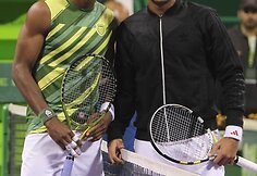 Gaelis Monfilsas ir Jo-Wilfriedas Tsonga