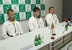 Lukas Mugevičius, Dovydas &Scaron;akinis ir Remigijus Balžekas