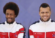 Gaelis Monfilsas ir Jo-Wilfriedas Tsonga