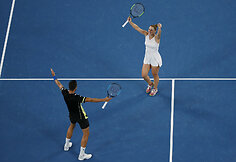 Kroato ir kanadietės duetas triumfavo &bdquo;Australian Open&ldquo; mi&scaron;rių porų turnyre