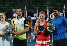 Kroato ir kanadietės duetas triumfavo &bdquo;Australian Open&ldquo; mi&scaron;rių porų turnyre