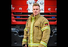 Lietuvos ugniagesių komanda Sakramente