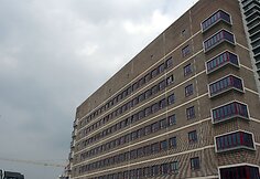 Naujas ECB pastatas dygsta buvusioje Frankfurto turgavietėje