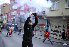 Turkijos policija Stambule vaikė Gegužės 1-osios protestus