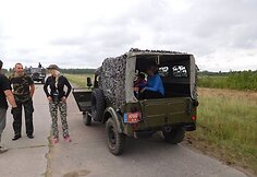 Kariniame poligone dūzgė istorinė karinė technika