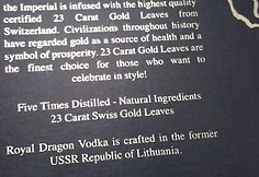 Degtinė su auksu