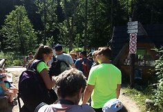 Eilė prie kasos į Tatru nacionalinį parką