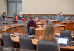 Vilniaus tarybos posėdis ir balsavimas dėl administracijos direktorės