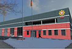 Taip atrodys ugniagesių gelbėtojų stotis Vilniaus R.Jankausko g. po rekonstrukcijos