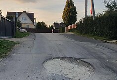 Želvos gatvė su nauju asfaltu