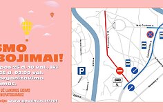 Eismo ribojimai &bdquo;Jaunas kaip Vilnius&ldquo; metu