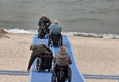 I&scaron;bandymai Klaipėdos Centriniame paplūdimyje