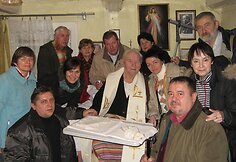 Kunigas Juzefas Obrembskis ir svečiai iš Poznanės