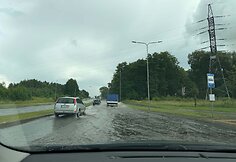 Klaipėdos Liepų g. po liūties
