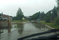 Užlieta Žvaigždikių ir &Scaron;ilagėlių gatvių sankryža