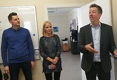 Bendrovės &bdquo;d line Production&ldquo; direktorius Jeppe Boockas Jensenas (d.) ir gamybos vadovas Vygintas Kulė&scaron;a (k.)