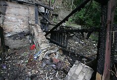 Gaisravietėje Šv. Gertrūdos gatvėje Kaune
