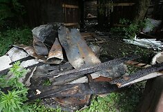 Gaisravietėje Šv. Gertrūdos gatvėje Kaune