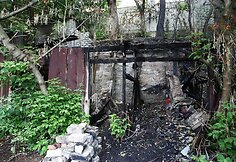 Gaisravietėje Šv. Gertrūdos gatvėje Kaune
