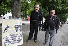 Vytauto &Scaron;ustausko vieni&scaron;as mitingas