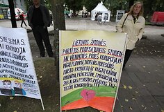 Vytauto &Scaron;ustausko vieni&scaron;as mitingas