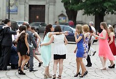 Moksleiviai &scaron;venčia Kauno rotu&scaron;ės aik&scaron;tėje