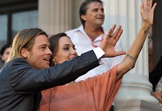 Angelina Jolie ir Bradas Pittas kino festivalyje Sarajeve