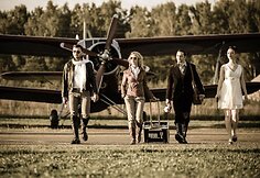 Tadas Rimgaila, Liucina Rimgailė, V.Mickevičius ir Elena Leonova